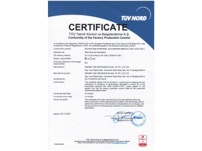 Certificats EN 1090