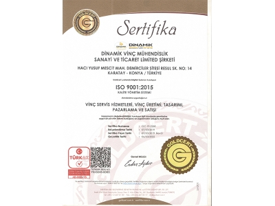 Certificats ISO 9001-2015