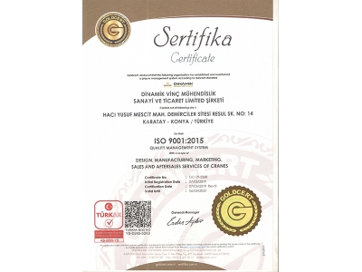 ISO 9001-2015 Kalite Belgemiz