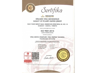 ISO 9001-2015 Kalite Belgemiz