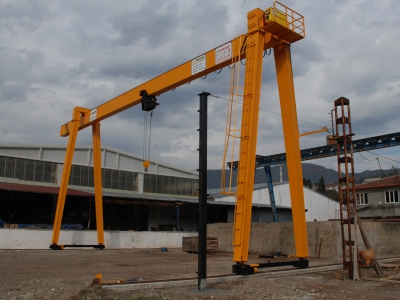 Grues portique à pont monopoutre